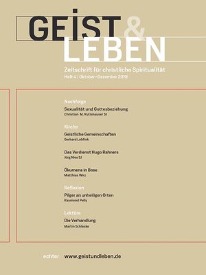 cover image of Geist & Leben 4/2018